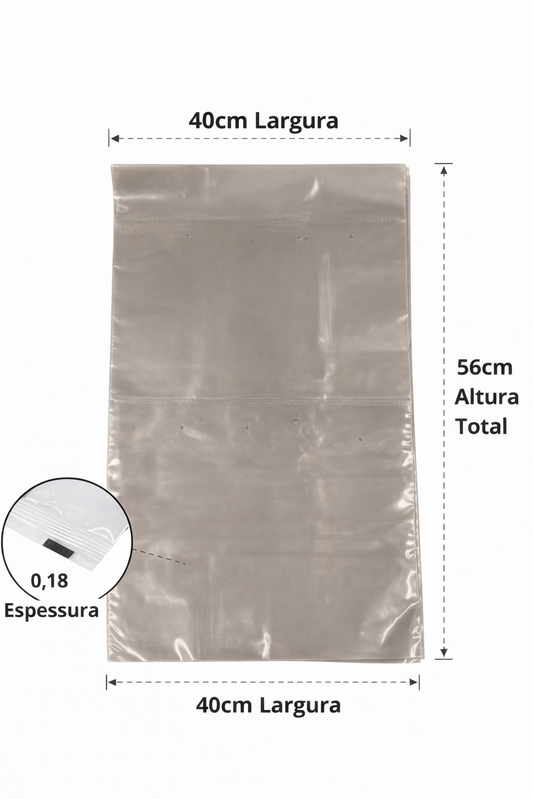 Embalagem Saco de Areia 20kg P/Seladora - 100 Unidades